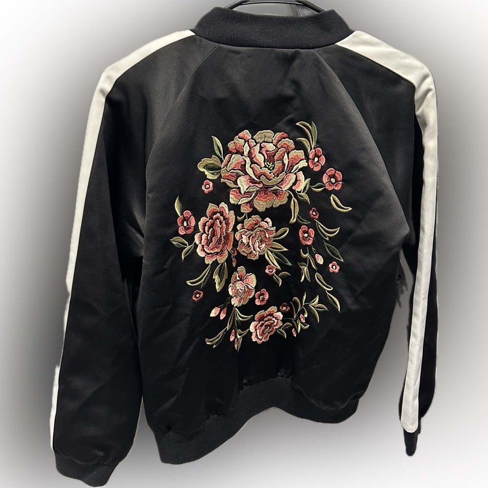 Forever 21 Embroidered Bomber Jacket - Picture 3 of 3